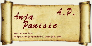 Anja Panišić vizit kartica